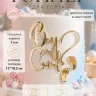 Топпер для торта Boy or Girl акриловый золотой